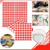 20 Red Checkered Napkins, 33 x 33 cm view 3