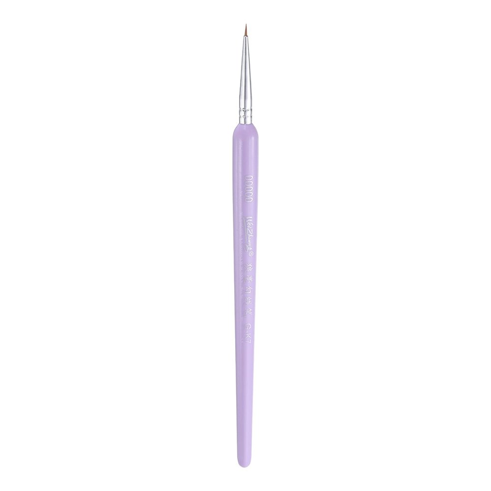 QUARKZMAN Detail Brush 5mm Nylon Tip Miniature Paint Brush for Watercolor & Acrylic, Purple