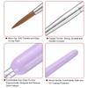 QUARKZMAN Detail Brush 5mm Nylon Tip Miniature Paint Brush for Watercolor & Acrylic, Purple view 4