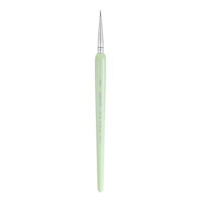 QUARKZMAN Detail Brush 6mm Nylon Tip Miniature Paint Brush for Watercolor and Acrylic (000#), Green