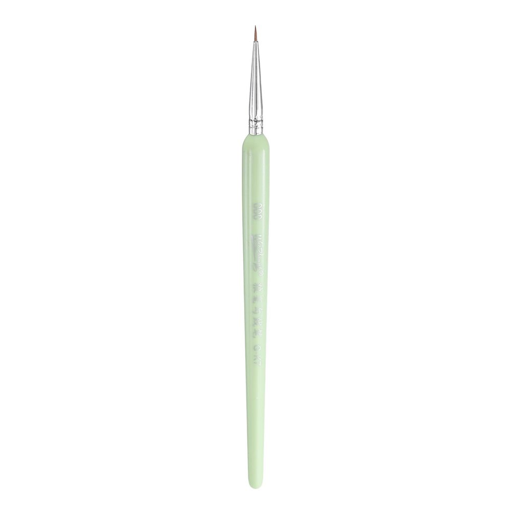 QUARKZMAN Detail Brush 6mm Nylon Tip Miniature Paint Brush for Watercolor and Acrylic (000#), Green