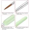 QUARKZMAN Detail Brush 6mm Nylon Tip Miniature Paint Brush for Watercolor and Acrylic (000#), Green view 4