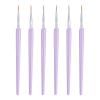QUARKZMAN 6-Piece Detail Brush Set 10mm Tip Nylon Hair for Watercolor & Acrylic Painting (1#), Purple view 1