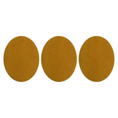 QUARKZMAN Iron-On Patches, 3 Pieces, Khaki
