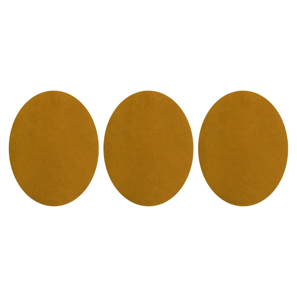 QUARKZMAN Iron-On Patches, 3 Pieces, Khaki