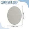 QUARKZMAN Iron-On Patches, 3 Pieces, 140x110mm - Light Gray view 2