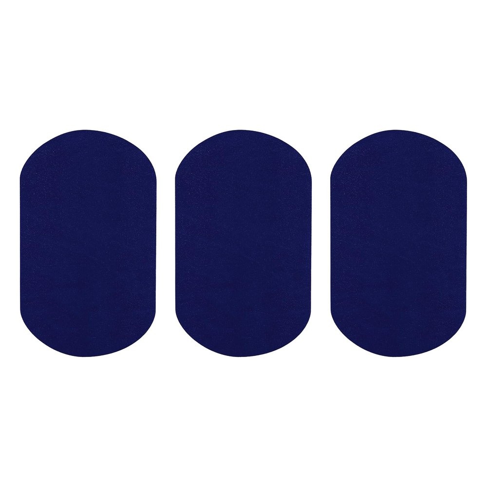 QUARKZMAN Iron-On Patches, 3 Pieces, 180x110mm - Blue