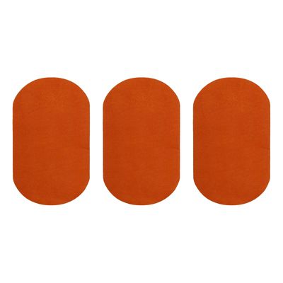 QUARKZMAN Iron-On Patches, 3 Pieces, 180x110mm - Orange
