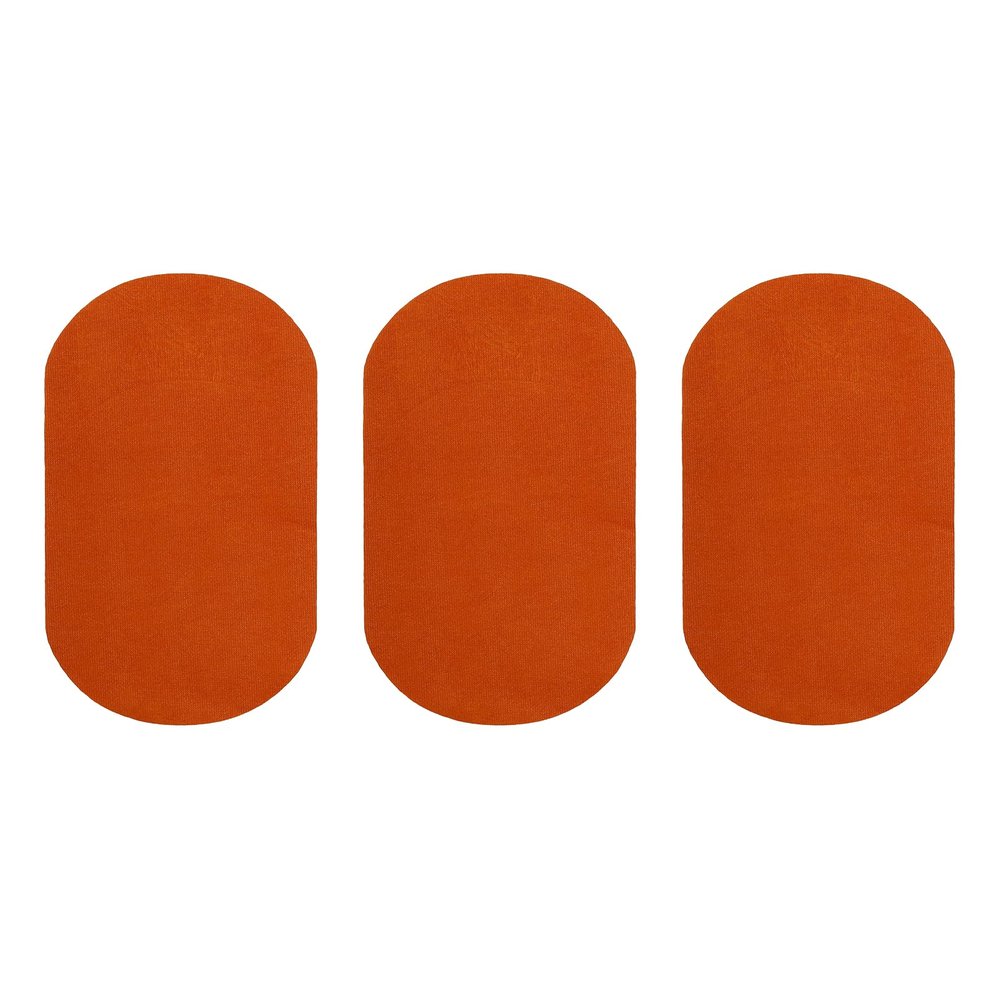 QUARKZMAN Iron-On Patches, 3 Pieces, 180x110mm - Orange