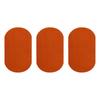 QUARKZMAN Iron-On Patches, 3 Pieces, 180x110mm - Orange view 1