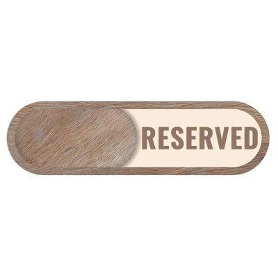 Occupied/Available Bathroom Sign