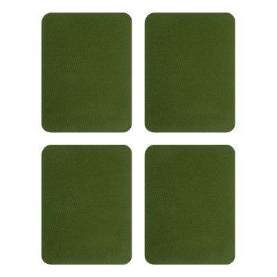 QUARKZMAN Iron-On Patches, 4 Pieces, Army Green