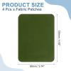 QUARKZMAN Iron-On Patches, 4 Pieces, Army Green view 2