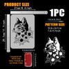 FINGERINSPIRE Cat Stencil with Brush view 2