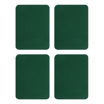 QUARKZMAN Iron-On Patches, 4 Pieces, 125x95mm - Dark Green