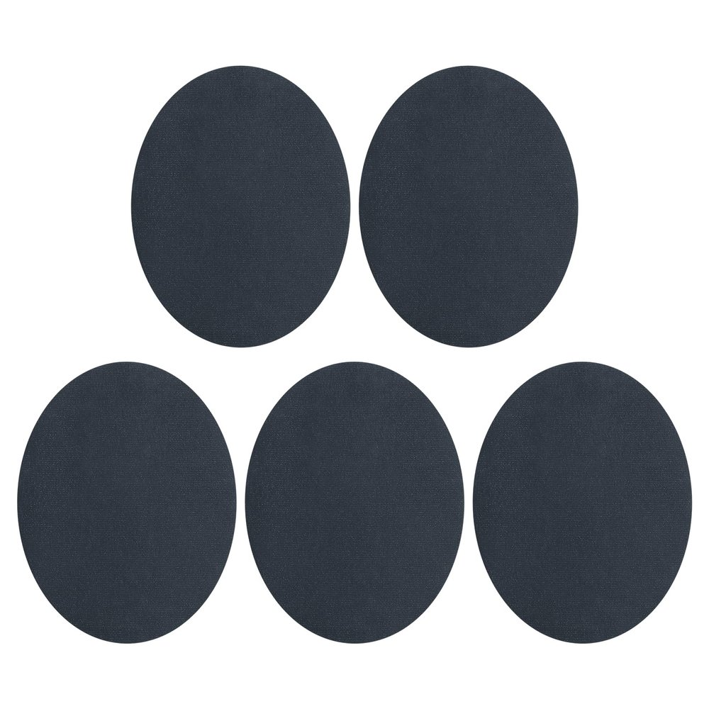 QUARKZMAN Iron-On Patches, 5 Pieces, 140x110mm - Deep Blue