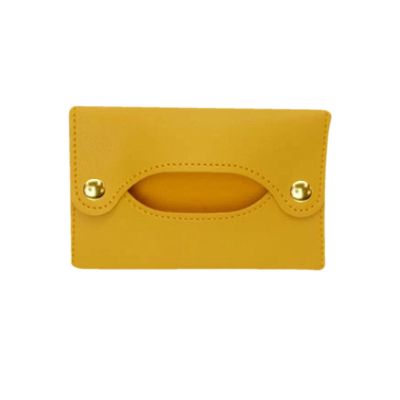 Tissue Holder | Travel Tissue Case | PU Leather Tissue Box | Black