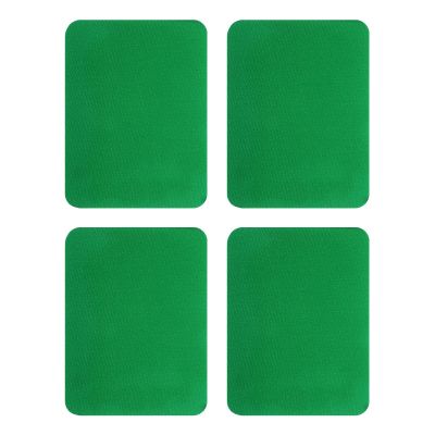 QUARKZMAN Iron-On Patches, 4 Pieces, 125x95mm - Green