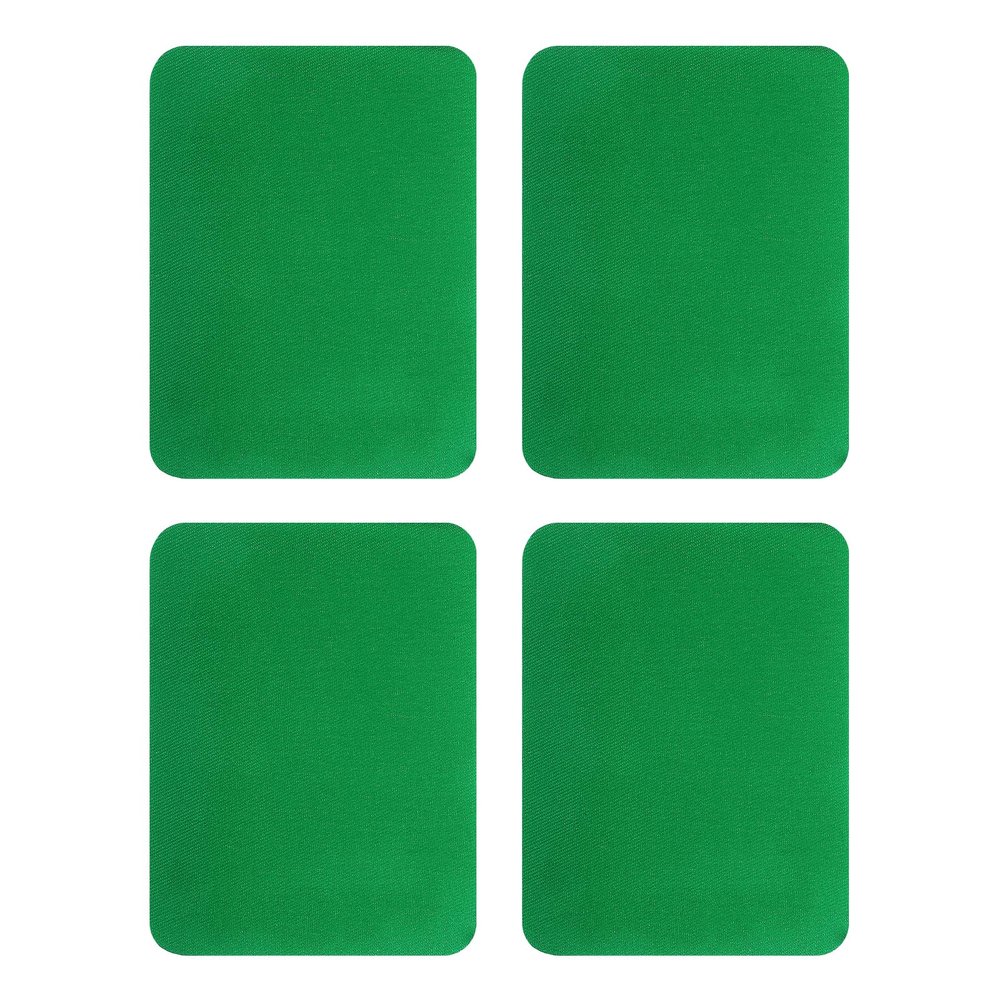 QUARKZMAN Iron-On Patches, 4 Pieces, 125x95mm - Green