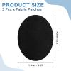 QUARKZMAN Iron-On Patches, 3 Pieces, 140x110mm - Black view 2