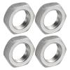 QUARKZMAN 4-Pack Locknuts, DN10 PT 3/8" Female Thread, 304 Stainless Steel Hex Pipe Nuts view 1