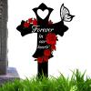 2D Acrylic Grave Decoration Stake for Cemeteries view 1