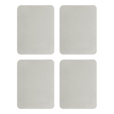 QUARKZMAN Iron-On Patches, 4 Pieces, 125x95mm - Gray