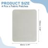 QUARKZMAN Iron-On Patches, 4 Pieces, 125x95mm - Gray view 2