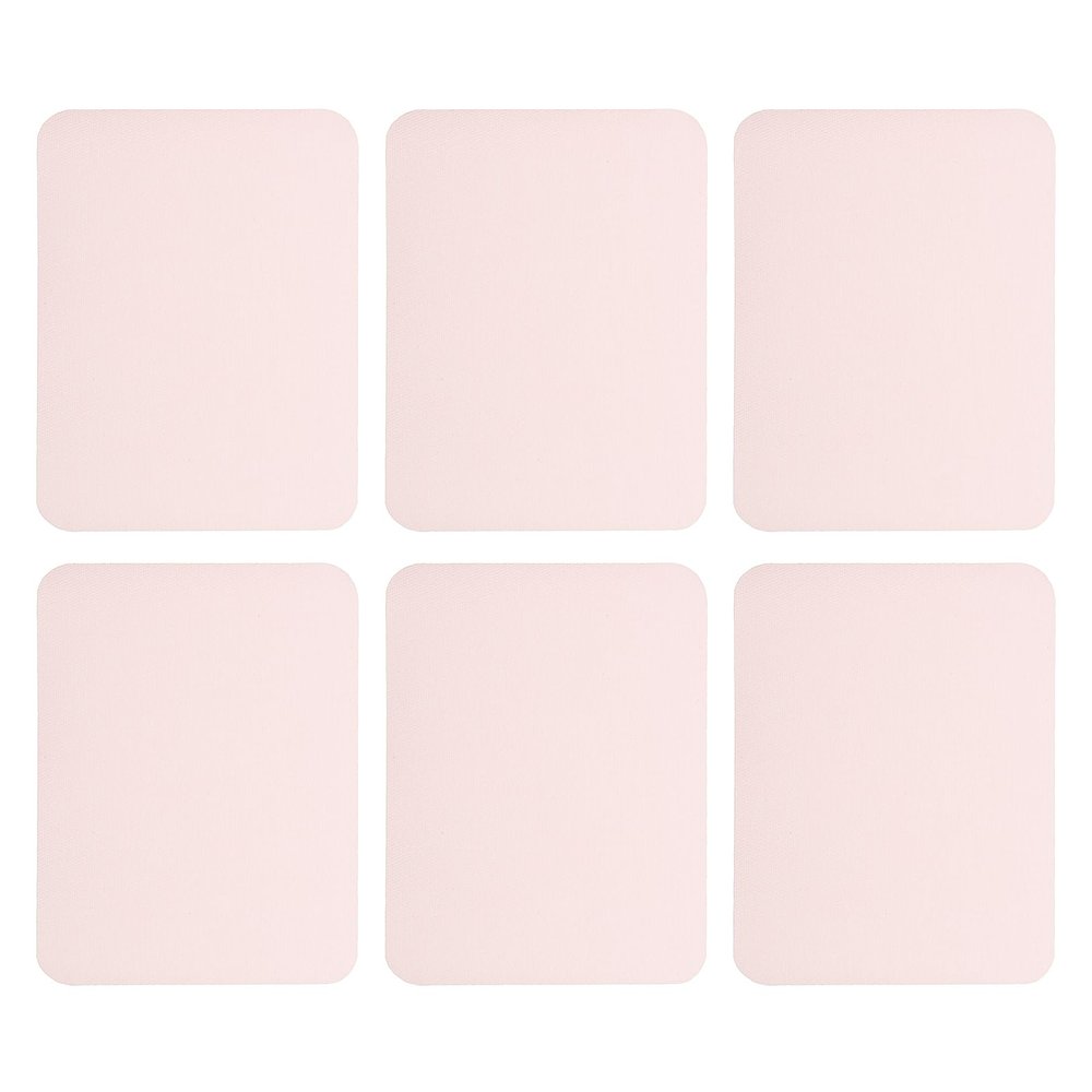 QUARKZMAN Iron-On Patches, 6 Pieces, Light Pink