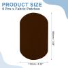 QUARKZMAN Iron-On Patches, 6-Piece, 180 x 110 mm, Dark Brown view 2