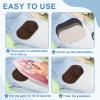 QUARKZMAN Iron-On Patches, 6-Piece, 180 x 110 mm, Dark Brown view 3
