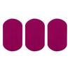 QUARKZMAN Iron-On Patches, 3 Pieces, 180x110mm - Rose Red view 1
