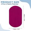 QUARKZMAN Iron-On Patches, 3 Pieces, 180x110mm - Rose Red view 2