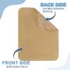 QUARKZMAN Iron-On Patches, 4 Pieces, 125x95mm - Light Brown view 4
