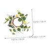 Gatuida Easter Candle Ring with Eucalyptus Imitation view 4