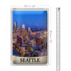 Seattle Skyline | Metal Sign | Wall Decor | USA Souvenir | 20 cm x 30 cm view 2