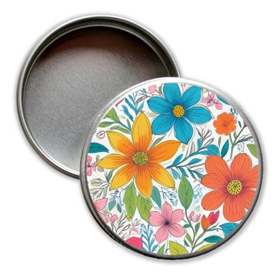 Small Vintage Floral Tin