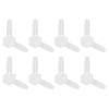 QUARKZMAN 1/8" Hose Barb Fittings, 8-Piece Equal Barbed 90-Degree Elbow L-Shaped 2-Way Plastic Splicer Connectors view 1