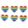 Heart Patches - 6 PCs Mini Portable Heart Stickers for Clothing Decoration view 1