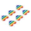 Heart Patches - 6 PCs Mini Portable Heart Stickers for Clothing Decoration view 2