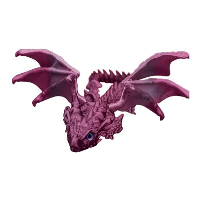 Generic Dragon Figure, Toy Dragon, 3D Printed Flexible Flying Dragon Figures