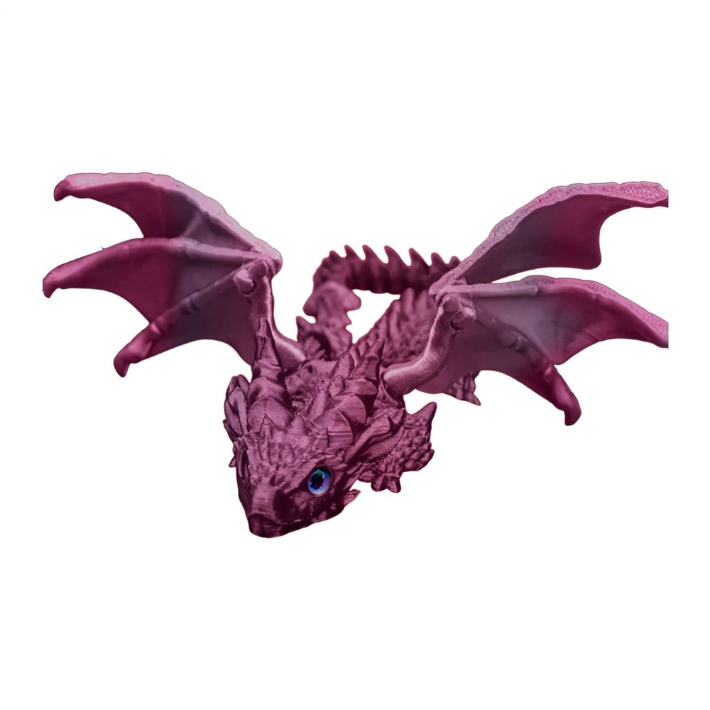 Generic Dragon Figure, Toy Dragon, 3D Printed Flexible Flying Dragon Figures