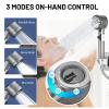Filtered High-Pressure Handheld Showerhead, 4 Spray Modes view 4