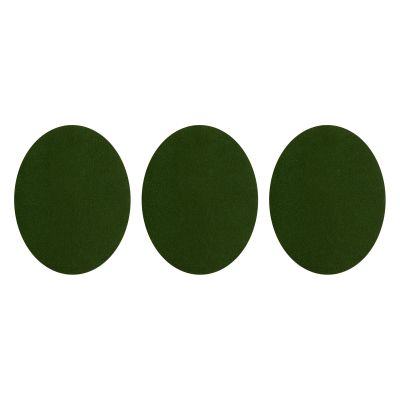 QUARKZMAN Iron-On Patches, 3 Pieces, 140x110mm - Green