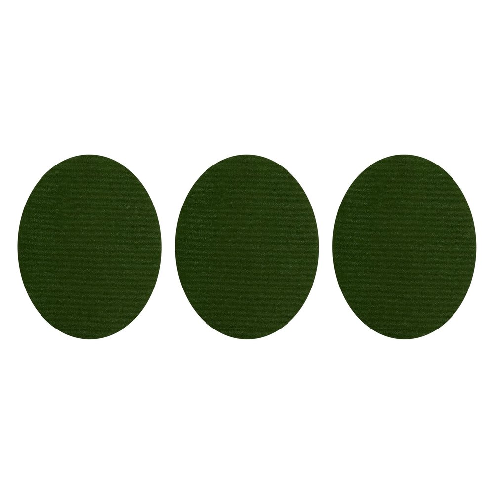 QUARKZMAN Iron-On Patches, 3 Pieces, 140x110mm - Green