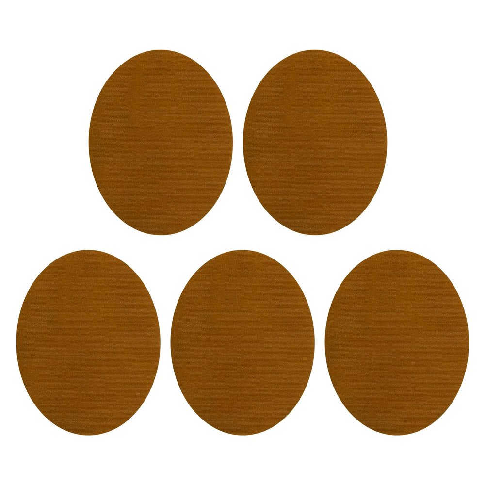 QUARKZMAN Iron-On Patches, 5 Pieces, 140x110mm - Camel