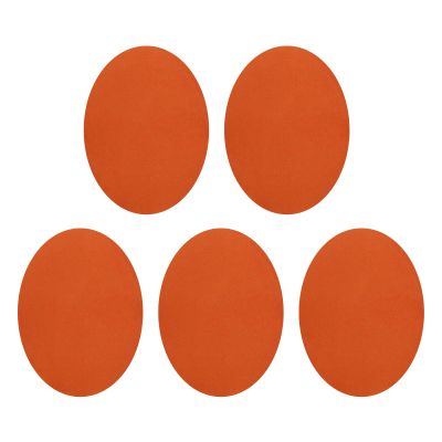 QUARKZMAN Iron-On Patches, 5 Pieces, 140x110mm - Orange