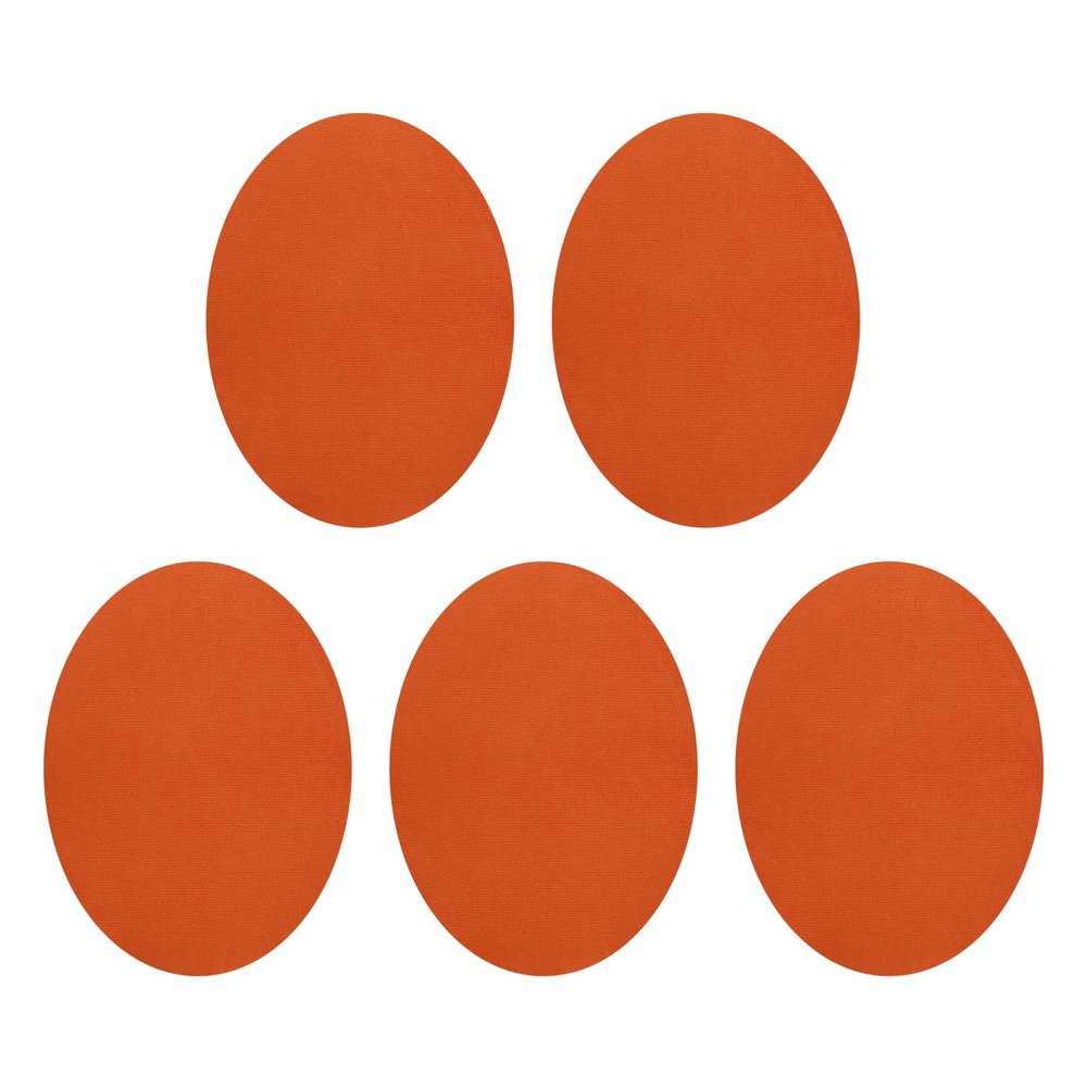 QUARKZMAN Iron-On Patches, 5 Pieces, 140x110mm - Orange