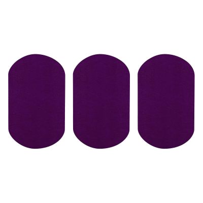 QUARKZMAN Iron-On Patches, 3 Pieces, 180x110mm - Purple