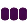 QUARKZMAN Iron-On Patches, 3 Pieces, 180x110mm - Purple view 1